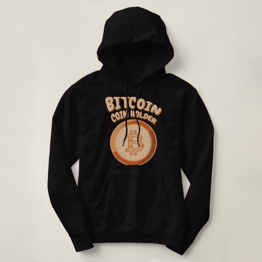 BITCOIN BTC Coinholder Crypto Blockchain Co Hoodie (Design voorkant)