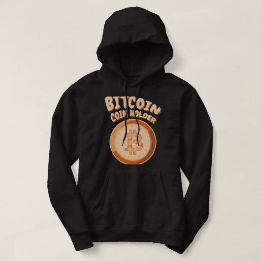 BITCOIN BTC Coinholder Crypto Blockchain Co Hoodie (Design voorkant)
