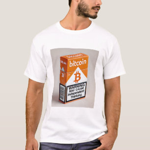 Bitcoin BTC Crypto Grappige Sigaret Pakket T-shirt