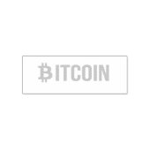 Bitcoin - BTC Crypto Zelfinktende Stempel (Design)