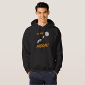 Bitcoin BTC naar de Moon Bull Cryptocurrency Hold Hoodie (Voorkant volledig)