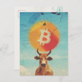 Bitcoin Bull All-Time-High (ATH) Feestdagenkaart (Voorkant / Achterkant)