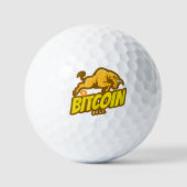 Bitcoin Bull run - BTC Crypto Golfballen (Voorkant)