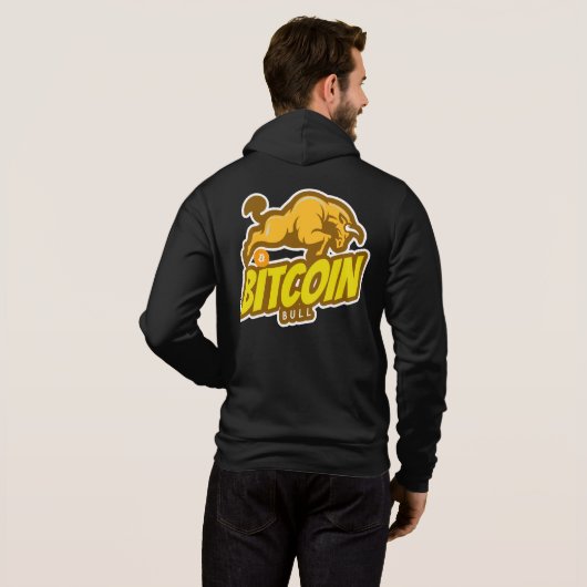 Bitcoin Bull run - BTC Crypto Hoodie (Achterkant volledig)