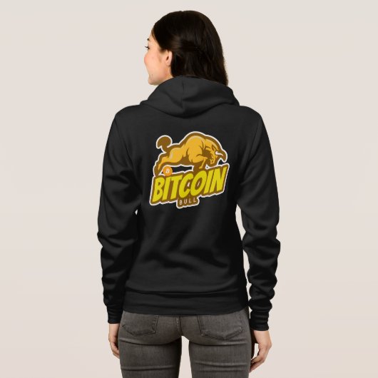 Bitcoin Bull run - BTC Crypto Hoodie (Achterkant volledig)