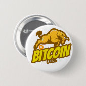 Bitcoin Bull run - BTC Crypto Ronde Button 5,7 Cm (Voorkant /achterkant)