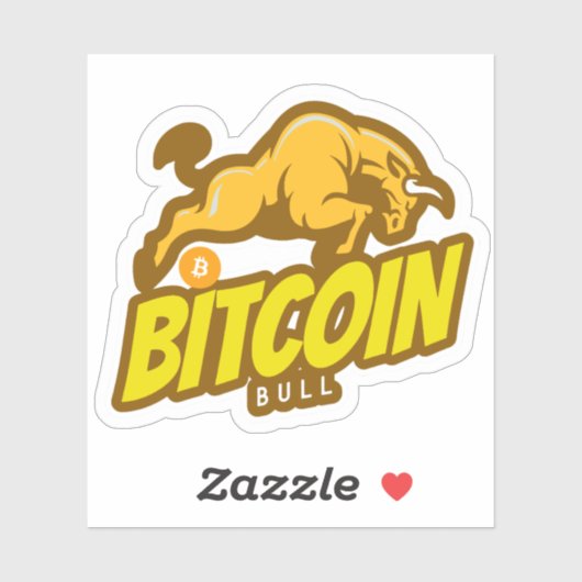 Bitcoin Bull run - BTC Crypto Sticker (Vel)