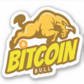 Bitcoin Bull run - BTC Crypto Sticker (Voorkant)