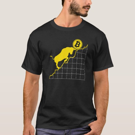 Bitcoin Bull Run Cryptocurrency Blockchain Hold Mi T-shirt (Voorkant)