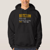 Bitcoin buy the dips watch it rip hold to get rich hoodie (Voorkant)