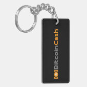 Bitcoin Cash BCH 8-Bit Logo | Sleutelhanger (Voorkant Links)