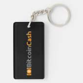 Bitcoin Cash BCH 8-Bit Logo | Sleutelhanger (achterkant)