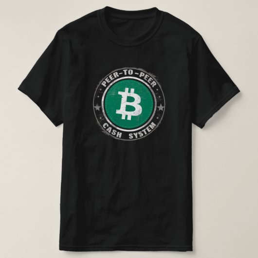 Bitcoin Cash P2P T-shirt (Design voorkant)