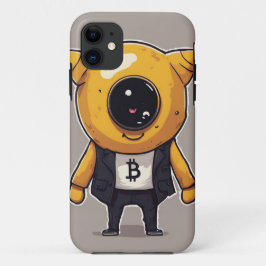 Bitcoin Character iPhone 11 Hoesje – grillig en E