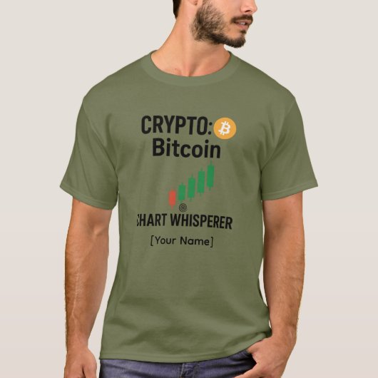 Bitcoin Chart Whisperer Custom T-shirt (Voorkant)