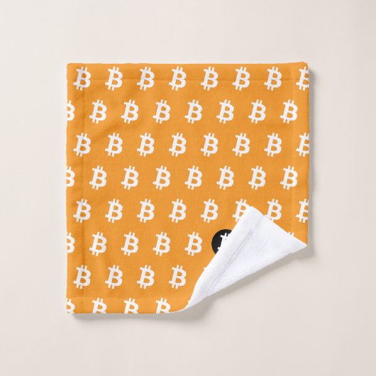 Bitcoin Classic Orange Bad Handdoek (Wasdoekje)