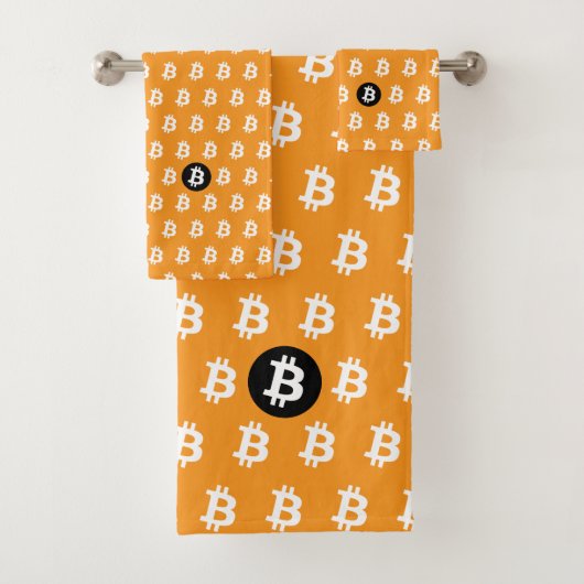 Bitcoin Classic Oranje Bad Handdoek (Insitu)