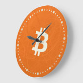 Bitcoin Classic Oranje (Neuron) Grote Klok (Hoek)