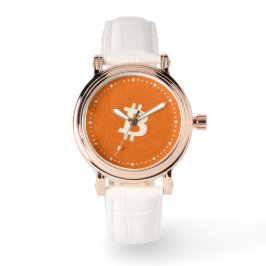 Bitcoin Classic Oranje (Neuron) Horloge