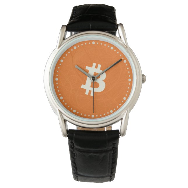 Bitcoin Classic Oranje (Neuron) Horloge (Voorkant)