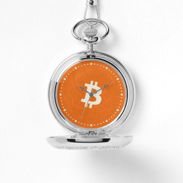 Bitcoin Classic Oranje (Neuron) Horloge (Voorkant)