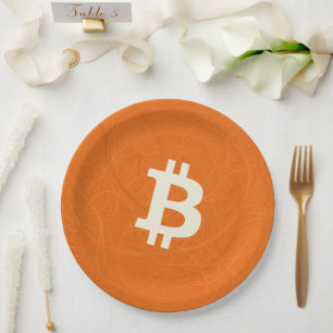 Bitcoin Classic Oranje (Neuron) Papieren Bordje