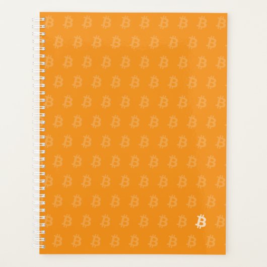 Bitcoin Classic Oranje Planner (Voorkant)