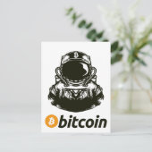 BITCOIN-Crypto Astronaut Briefkaart (Staand voorkant)