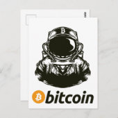 BITCOIN-Crypto Astronaut Briefkaart (Voorkant / Achterkant)