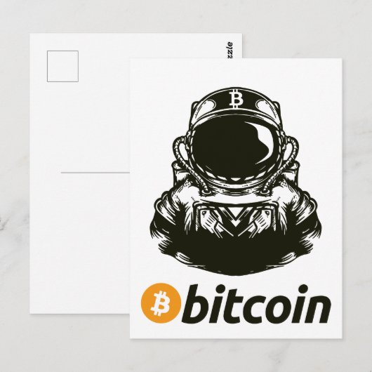 BITCOIN-Crypto Astronaut Briefkaart (Voorkant / Achterkant)