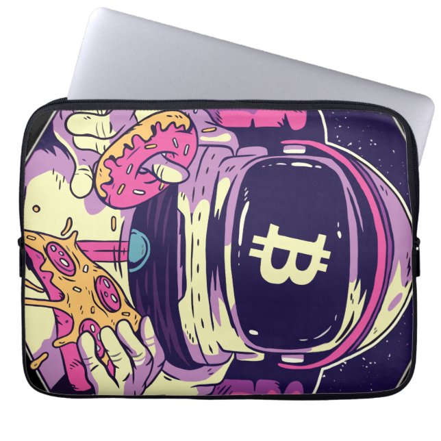 BITCOIN-Crypto Astronaut Laptop Sleeve (Voorkant)