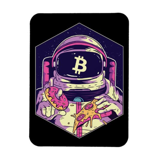 BITCOIN-Crypto Astronaut Magneet (Verticaal)