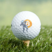 BITCOIN -Crypto astronaut- naar de maan Golfballen (Insitu Shirt)