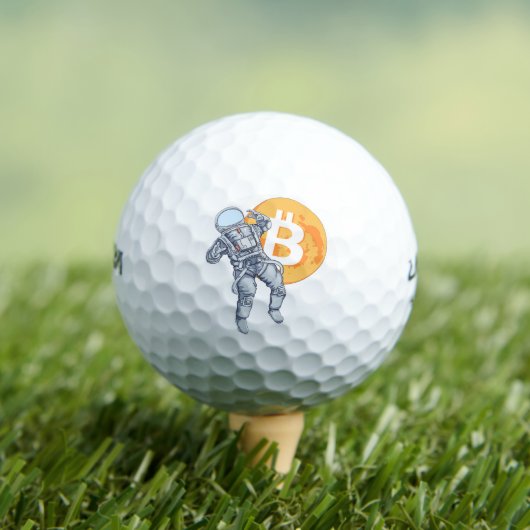 BITCOIN -Crypto astronaut- naar de maan Golfballen (Insitu Shirt)