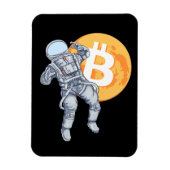BITCOIN -Crypto astronaut- naar de maan Magneet (Verticaal)