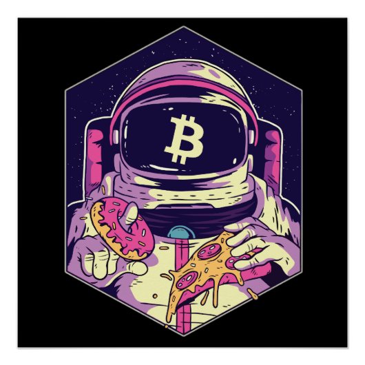 BITCOIN-Crypto Astronaut Perfect Poster (Voorkant)