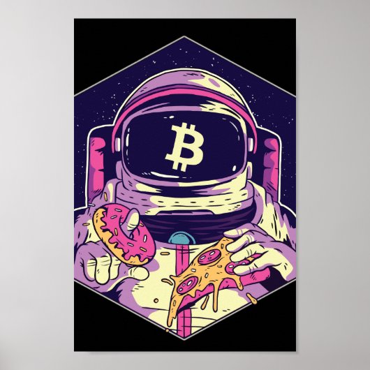BITCOIN-Crypto Astronaut Poster (Voorkant)