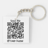 BITCOIN-Crypto Astronaut - QR-code Sleutelhanger (Achterkant)