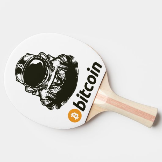 BITCOIN-Crypto Astronaut Tafeltennisbatje (Zijkant)