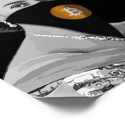 BITCOIN CRYPTO-CRYPTO KONINGIN POSTER (Hoek)