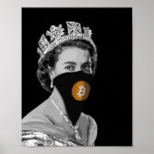 BITCOIN CRYPTO-CRYPTO KONINGIN POSTER (Voorkant)