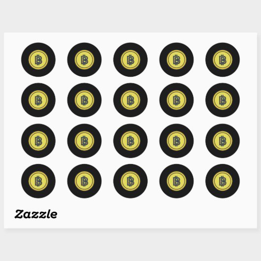 Bitcoin Crypto Design Sticker (Vel)