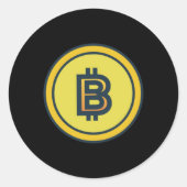 Bitcoin Crypto Design Sticker (Voorkant)