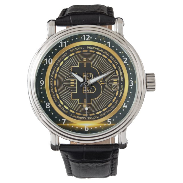 Bitcoin Crypto- Horloge (Voorkant)