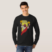 Bitcoin Crypto Is Gestegen   Cryptocurrency Jezus T-shirt (Voorkant volledig)