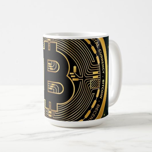 Bitcoin Crypto- Koffiemok (Voorkant rechts)