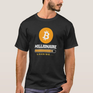 Bitcoin Crypto Miljonair Laadt  Cryptovaluta T-shirt