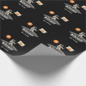 Bitcoin Crypto Moon Astronaut Ontwerp BTC Cadeaupapier (Hoek)