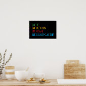 Bitcoin Crypto Poster (Keuken)