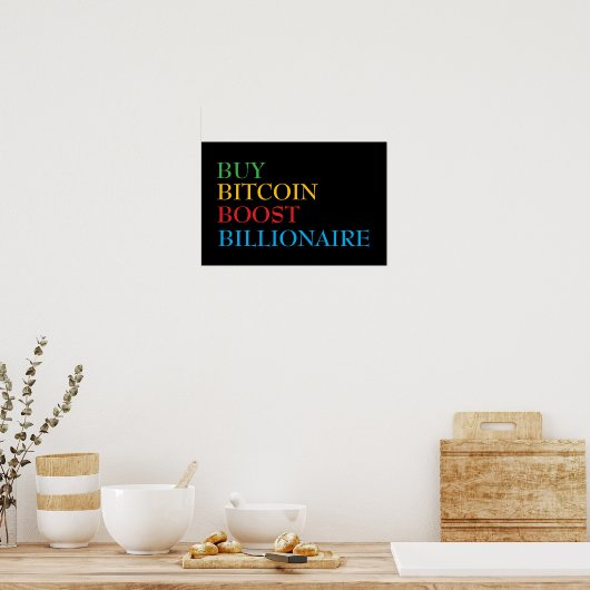 Bitcoin Crypto Poster (Keuken)